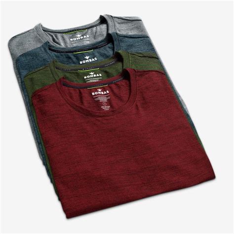 bombas tee shirts|Men's Merino Wool Blend T.